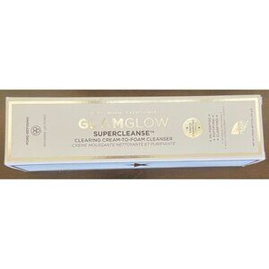 Glamglow Supercleanse Clearing Cream to Foam Cleanser 5 oz 150 g NEW IN BOX